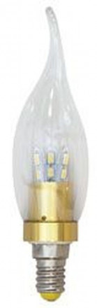 Лампа светодиодная, 12LED(4,5W) 230V E14 2700K, LB-71