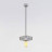 Подвесной светильник Eurosvet 50167/1 серебряный
