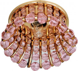 Светильник встраиваемый Feron CD2120 потолочный JCD9 G9 розовый, золотистый