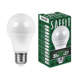 Лампа светодиодная SAFFIT SBA6020 Шар E27 20W 2700K арт.55013
