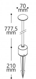 Светодиодный светильник тротуарный (грунтовый) Feron SP4123 Lux 2.2W 6400K 230V IP65