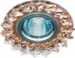 Светильник потолочный, MR16 50W G5.3 с прозрачным стеклом, коричневый, CD2515