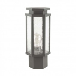 Уличный светильник на столб ODEON LIGHT 4048/1B GINO E27 100W 220V IP44 темно-серый/белый
