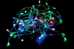 Светодиодная гирлянда Feron CL02 линейная 2м +1.5м 230V разноцветная c питанием от сети