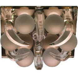 Светильник потолочный,JCD9 35W G9, прозрачный,коричневый, СD2535 (с лампой)