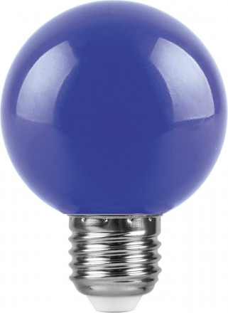 Лампа светодиодная Feron LB-371 Шар E27 3W синий
