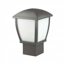 Уличный светильник на столб ODEON LIGHT 4051/1B TAKO E27 100W 220V IP44 темно-серый/матовый белый