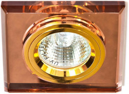 Светильник потолочный, MR16 G5.3 коричневый, золото, 8170-2
