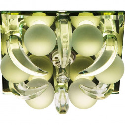 Светильник потолочный,JCD9 35W G9, прозрачный,желтый, СD2535 (с лампой)